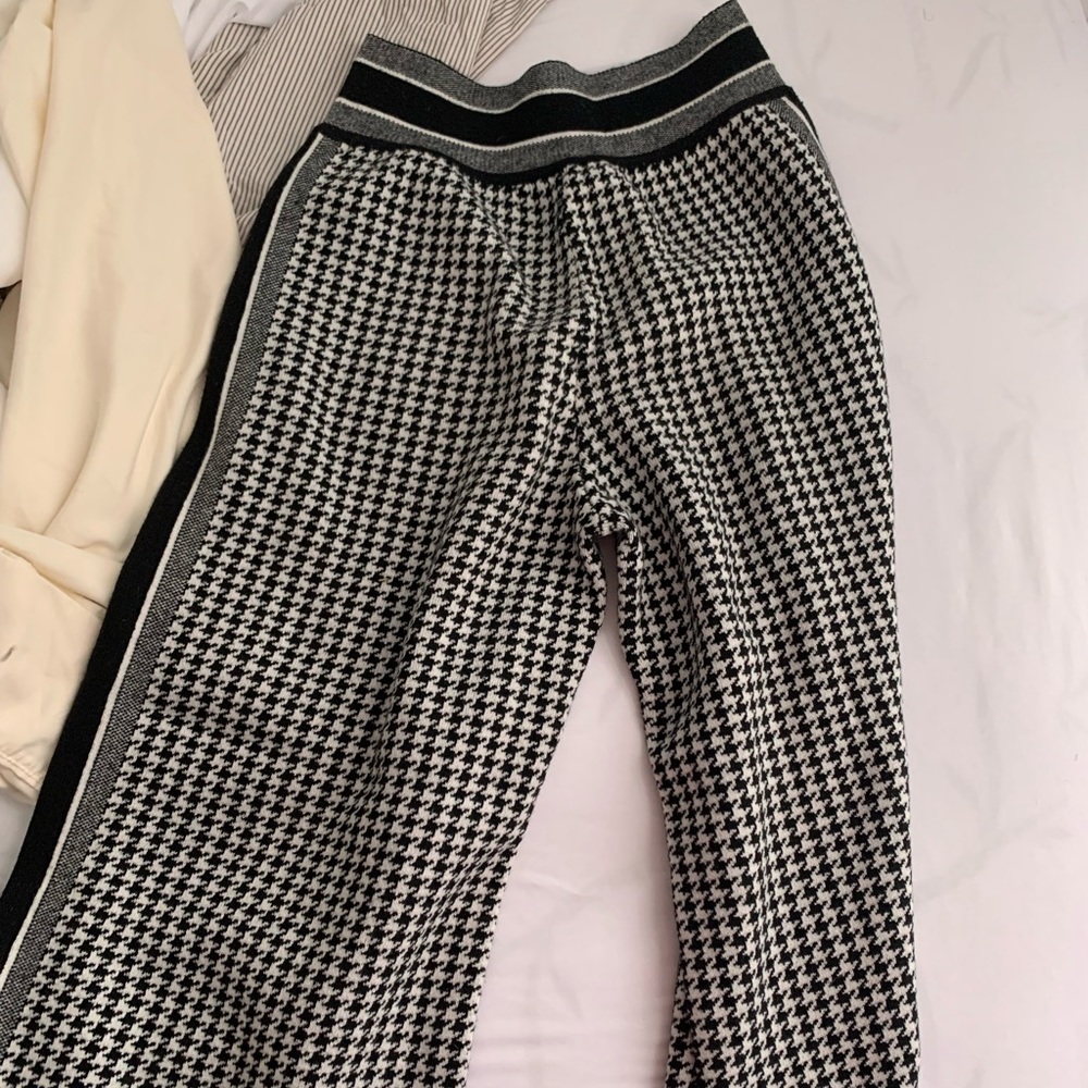 Dior Black and White Houndstooth Track Pants - Picture 3 of 3